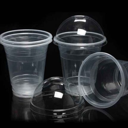 350 ml disposal juice glass with lid,