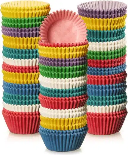 Holiday Party Mini Paper Baking Cups for Cake Balls, Muffins, and Candies 1000 pcs Bundle