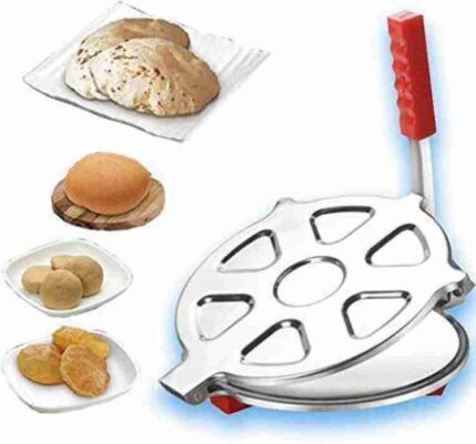 Manual bread maker of standard size stainless steel for kitchen, press system bread maker with stiff handle