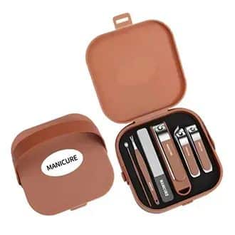 6pcs Set Premium Nail Clippers Convenient And Portable Splash-Proof Nail Clippers Unisex Tool