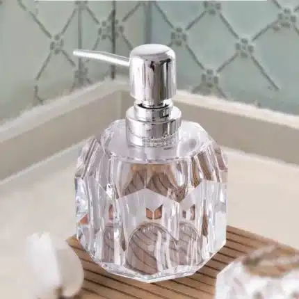 Crystal Hand Wash Dispenser 350 ml Soap, Conditioner, Shampoo, Gel, Liquid Dispenser